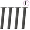 vidaXL Coffee Table Legs 4 pcs Anthracite 30 cm Steel