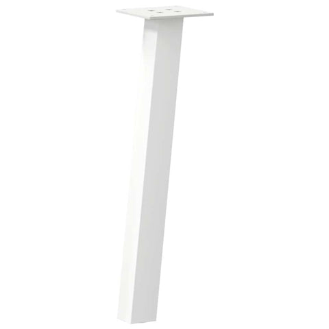 vidaXL Coffee Table Legs 4 pcs White 42 cm Steel