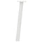 vidaXL Coffee Table Legs 4 pcs White 42 cm Steel