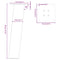 vidaXL Coffee Table Legs 4 pcs Anthracite 30 cm Steel