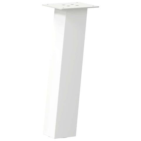 vidaXL Coffee Table Legs 4 pcs White 42 cm Steel