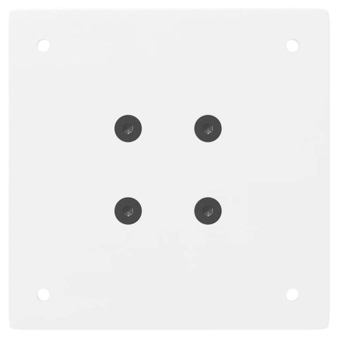 vidaXL Coffee Table Legs 4 pcs White 42 cm Steel