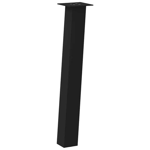 vidaXL Coffee Table Legs 4 pcs Black 72 cm Steel