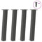 vidaXL Console Table Legs 4 pcs Anthracite 72 cm Steel