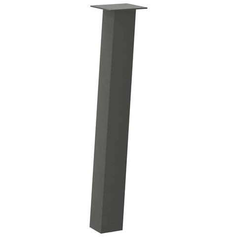 vidaXL Console Table Legs 4 pcs Anthracite 72 cm Steel