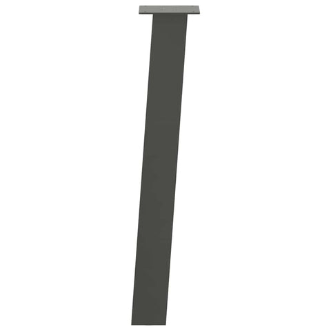 vidaXL Console Table Legs 4 pcs Anthracite 72 cm Steel