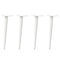 vidaXL Coffee Table Legs Conical Shape 4 pcs White 30-31 cm Steel