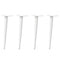 vidaXL Coffee Table Legs Conical Shape 4 pcs White 42-43 cm Steel