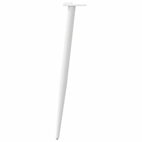 vidaXL Console Table Legs Conical Shape 4 pcs White 72-73 cm Steel