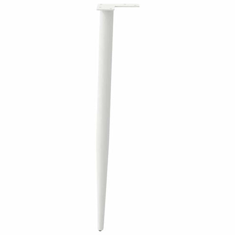 vidaXL Console Table Legs Conical Shape 4 pcs White 72-73 cm Steel