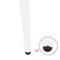 vidaXL Console Table Legs Conical Shape 4 pcs White 72-73 cm Steel