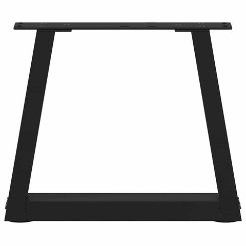 vidaXL Coffee Table Legs V-Shape 2 pcs Black 30x(30-31.3) cm Steel