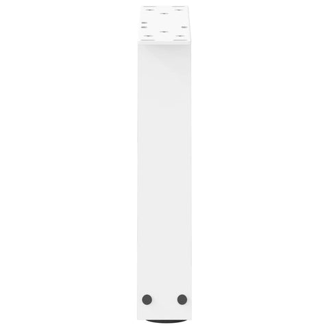 vidaXL Dining Table Legs V-Shape 2 pcs White 30x(30-31.3) cm Steel