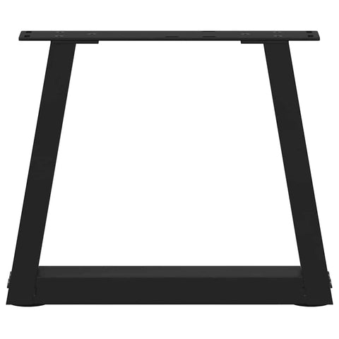 vidaXL Coffee Table Legs V-Shape 2 pcs Black 40x(30-31.3) cm Steel