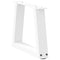 vidaXL Dining Table Legs V-Shape 2 pcs White 40x(30-31.3) cm Steel