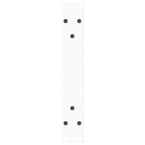vidaXL Dining Table Legs V-Shape 2 pcs White 40x(30-31.3) cm Steel