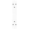 vidaXL Dining Table Legs V-Shape 2 pcs White 40x(30-31.3) cm Steel