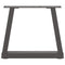 vidaXL Dining Table Legs V-Shape 2 pcs Anthracite 40x(30-31.3) cm Steel