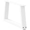 vidaXL Dining Table Legs V-Shape 2 pcs White 50x(30-31.3) cm Steel