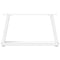 vidaXL Dining Table Legs V-Shape 2 pcs White 50x(30-31.3) cm Steel