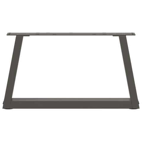vidaXL Dining Table Legs V-Shape 2 pcs Anthracite 50x(30-31.3) cm Steel