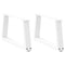 vidaXL Dining Table Legs V-Shape 2 pcs White 60x(30-31.3) cm Steel