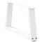 vidaXL Dining Table Legs V-Shape 2 pcs White 60x(30-31.3) cm Steel