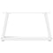 vidaXL Dining Table Legs V-Shape 2 pcs White 60x(30-31.3) cm Steel