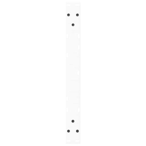 vidaXL Dining Table Legs V-Shape 2 pcs White 60x(30-31.3) cm Steel