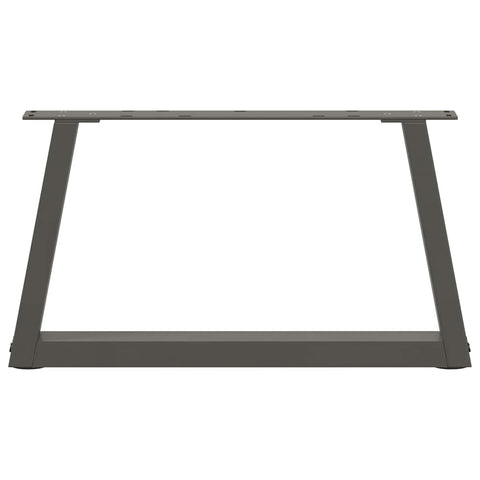 vidaXL Dining Table Legs V-Shape 2 pcs Anthracite 60x(30-31.3) cm Steel