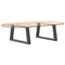 vidaXL Dining Table Legs V-Shape 2 pcs Anthracite 70x(30-31.3) cm Steel