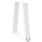 vidaXL Dining Table Legs V-Shape 2 pcs White 28x(42-43.3) cm Steel