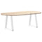 vidaXL Dining Table Legs V-Shape 2 pcs White 28x(42-43.3) cm Steel