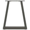 vidaXL Dining Table Legs V-Shape 2 pcs Anthracite 28x(42-43.3) cm Steel
