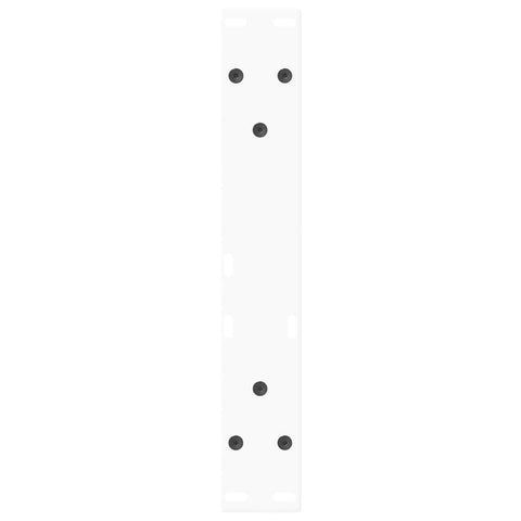 vidaXL Coffee Table Legs V-Shape 2 pcs White 38x(42-43.3) cm Steel