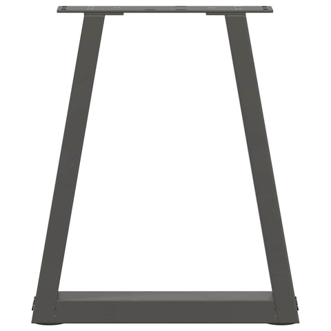 vidaXL Dining Table Legs V-Shape 2 pcs Anthracite 38x(42-43.3) cm Steel