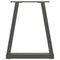 vidaXL Dining Table Legs V-Shape 2 pcs Anthracite 38x(42-43.3) cm Steel