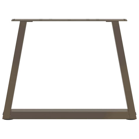 vidaXL Dining Table Legs V-Shape 2 pcs Natural Steel 50x(42-43.3) cm Steel