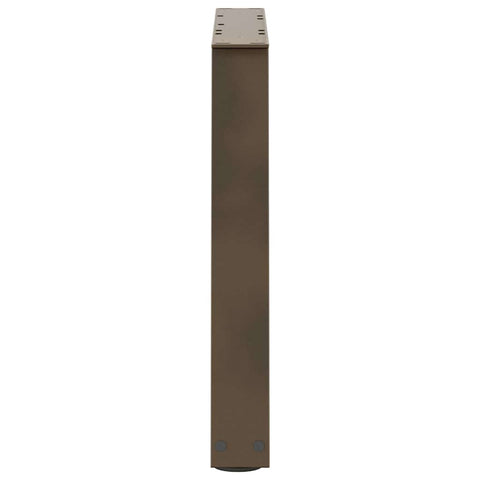 vidaXL Dining Table Legs V-Shape 2 pcs Natural Steel 50x(42-43.3) cm Steel