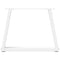 vidaXL Dining Table Legs V-Shape 2 pcs White 60x(42-43.3) cm Steel