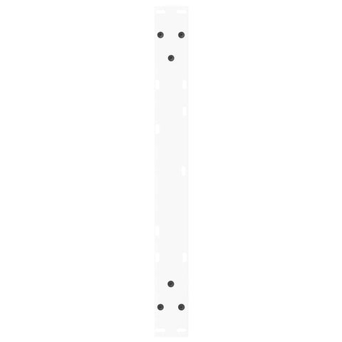 vidaXL Dining Table Legs V-Shape 2 pcs White 60x(42-43.3) cm Steel