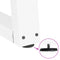 vidaXL Dining Table Legs V-Shape 2 pcs White 60x(42-43.3) cm Steel