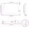 vidaXL Dining Table Legs V-Shape 2 pcs White 60x(42-43.3) cm Steel