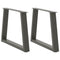 vidaXL Dining Table Legs V-Shape 2 pcs Anthracite 60x(42-43.3) cm Steel