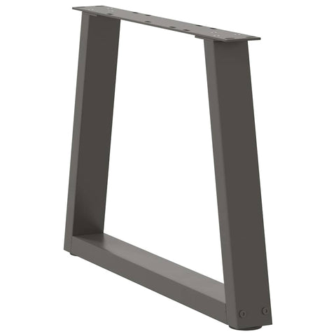 vidaXL Dining Table Legs V-Shape 2 pcs Anthracite 60x(42-43.3) cm Steel