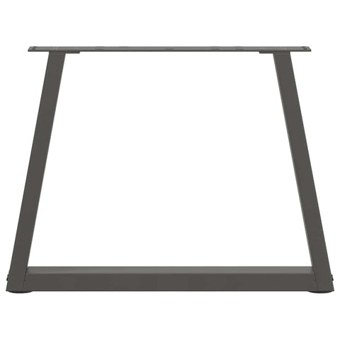 vidaXL Dining Table Legs V-Shape 2 pcs Anthracite 60x(42-43.3) cm Steel