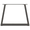 vidaXL Dining Table Legs V-Shape 2 pcs Anthracite 60x(42-43.3) cm Steel