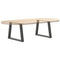 vidaXL Dining Table Legs V-Shape 2 pcs Anthracite 60x(42-43.3) cm Steel
