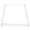vidaXL Dining Table Legs V-Shape 2 pcs White 70x(42-43.3) cm Steel