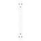 vidaXL Dining Table Legs V-Shape 2 pcs White 70x(42-43.3) cm Steel